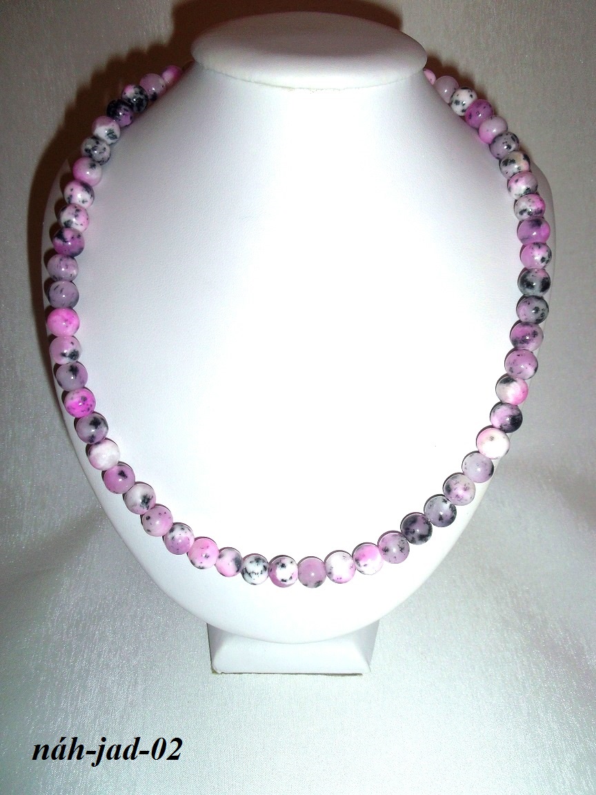 jadeitový náhrdelník ružový dalmatín