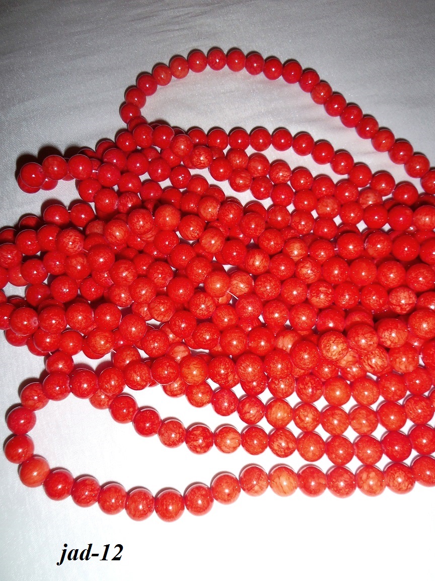 jadeit pomaran� kor�lky 10mm AKCIA!