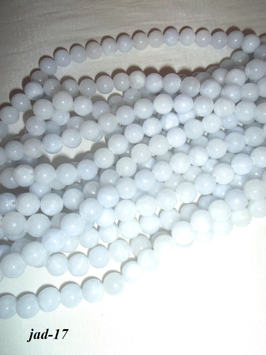 jadeitové bledomodré korálky 10 mm jadeitové bledomodré korálky 10 mm