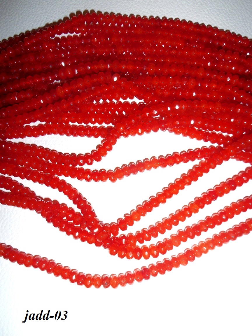 jadeit krvavočervený brúsené korálky 4x6mm jadeit krvavočervený brúsené korálky 4x6mm