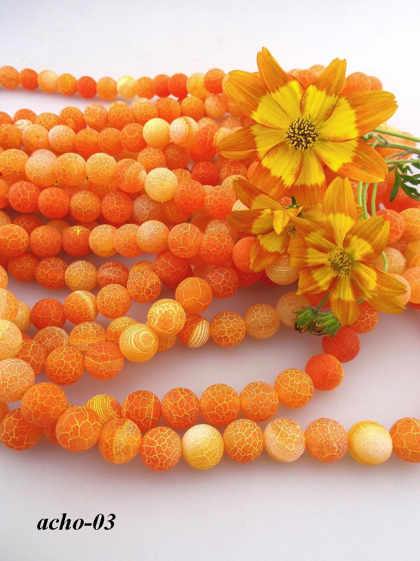 acht matn oranov korlky 10mm