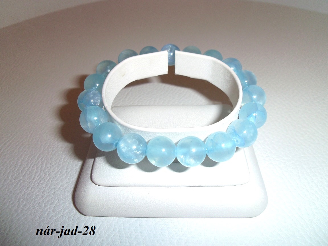 akvamar�nov� jadeit n�ramok