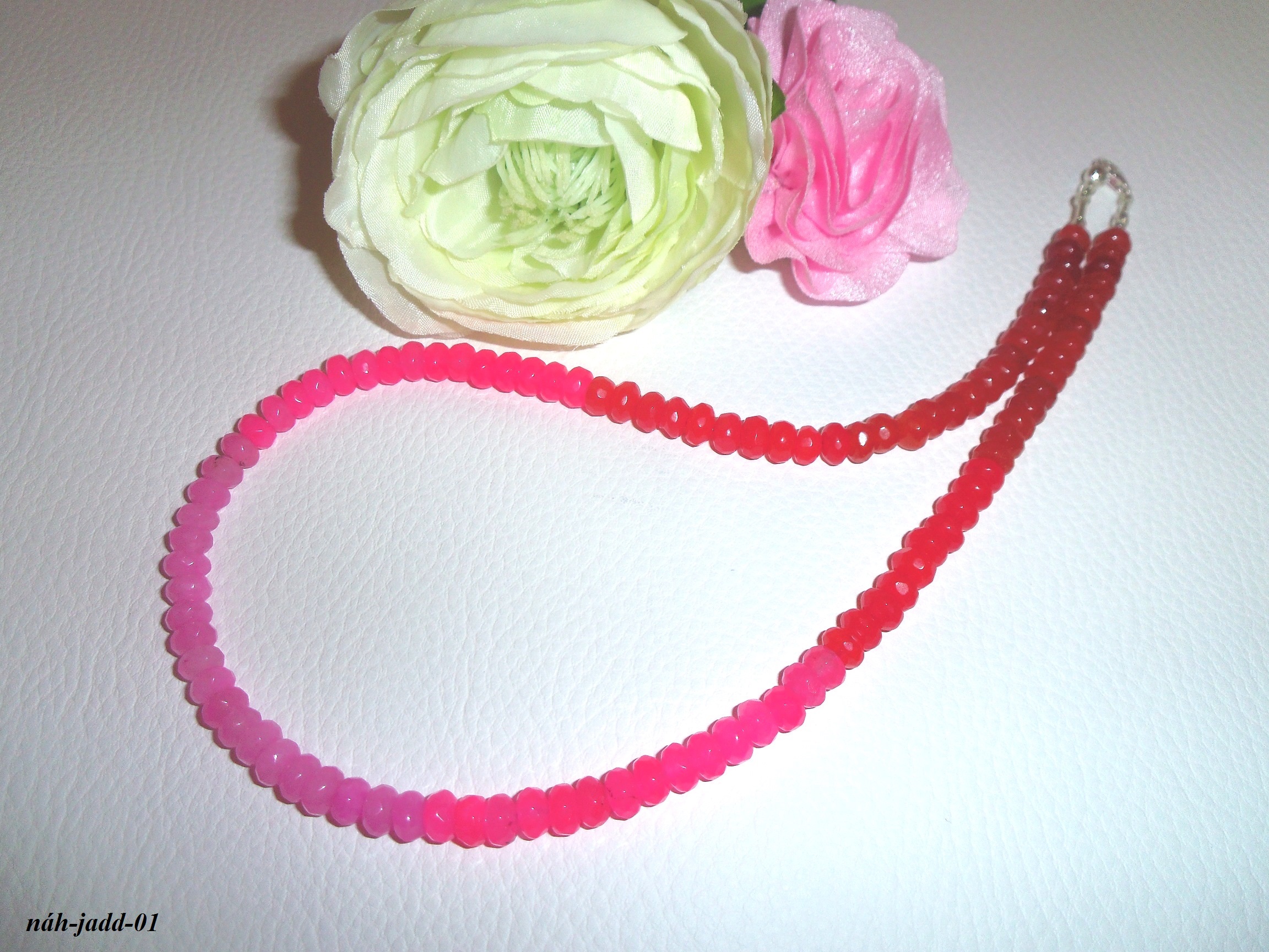ružová dúha náhrdelník
