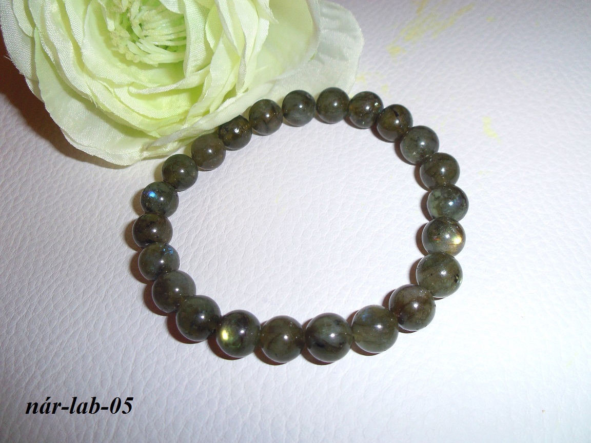 labradorit 8mm kor�lky n�ramok