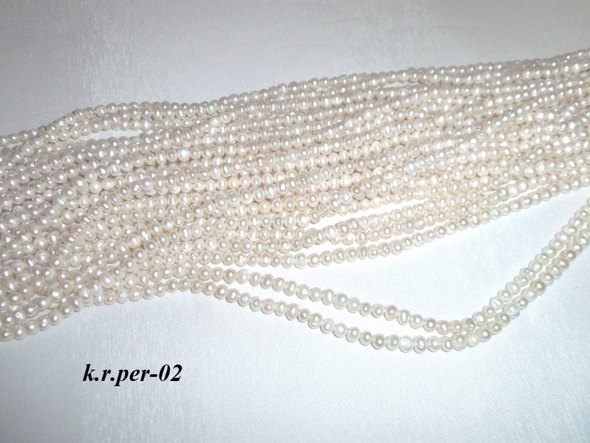 riečna perla korálky 4-5mm