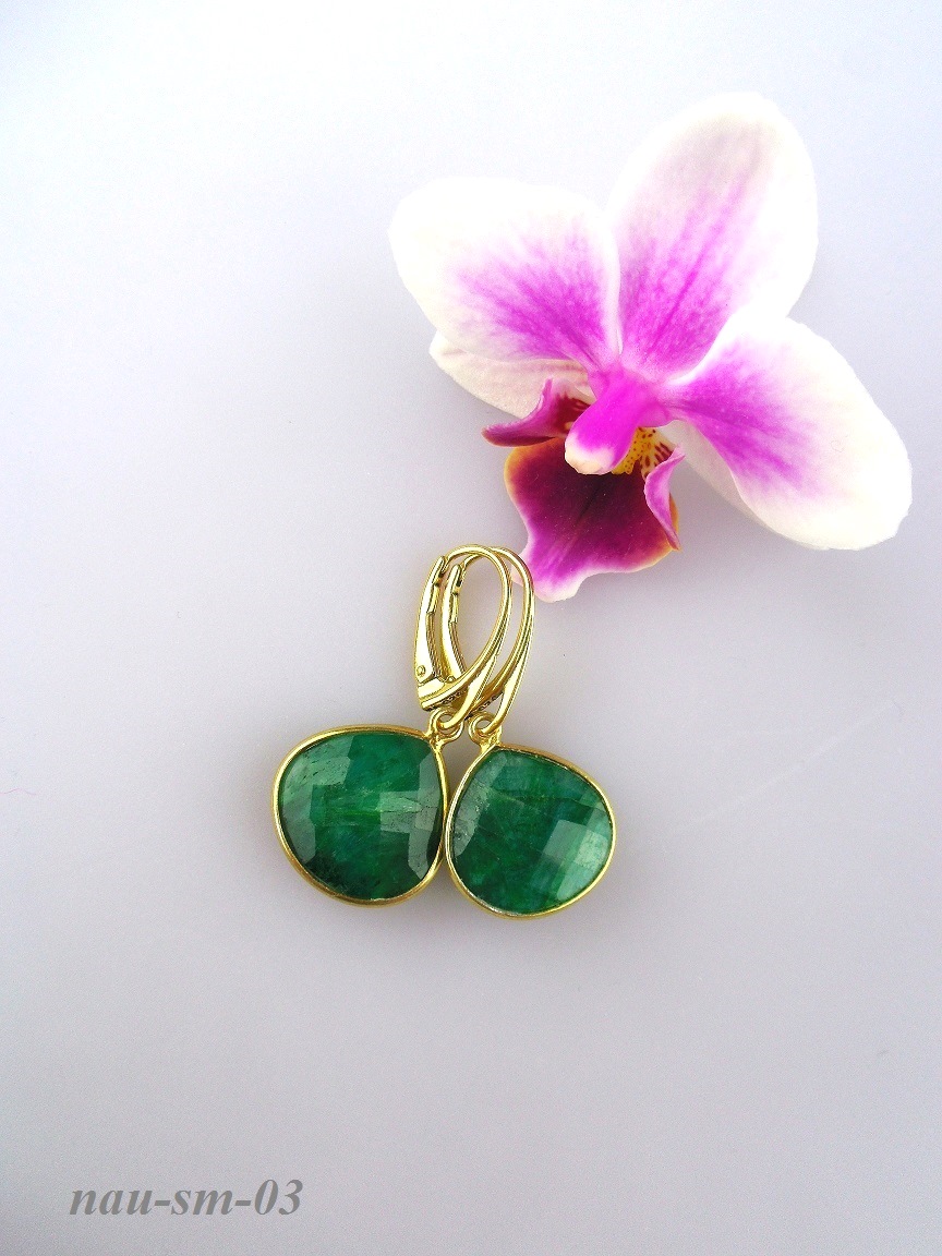 smaragdy facetovan� n�u�nice