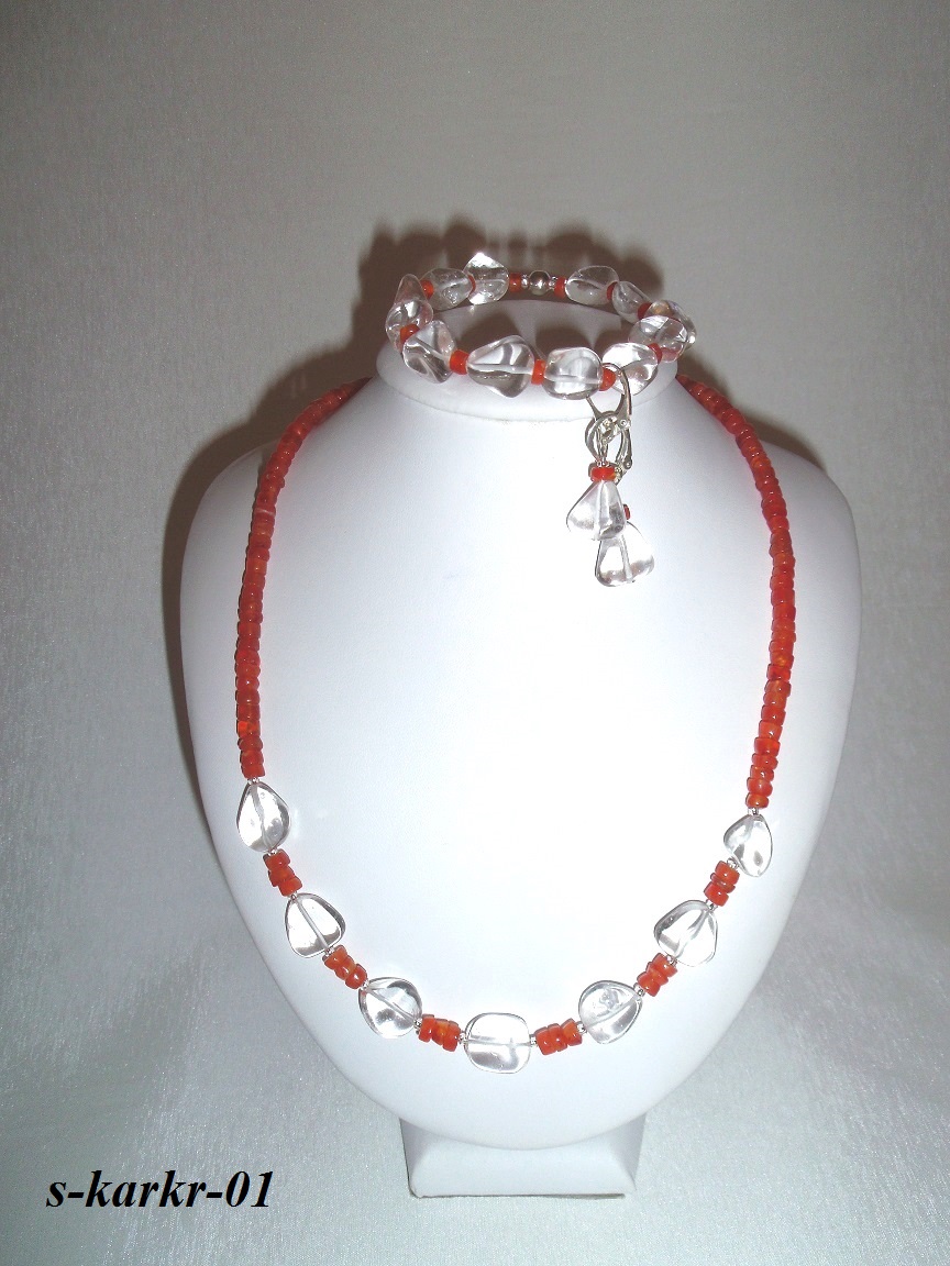 karneol, horsk� kry�t�l - set