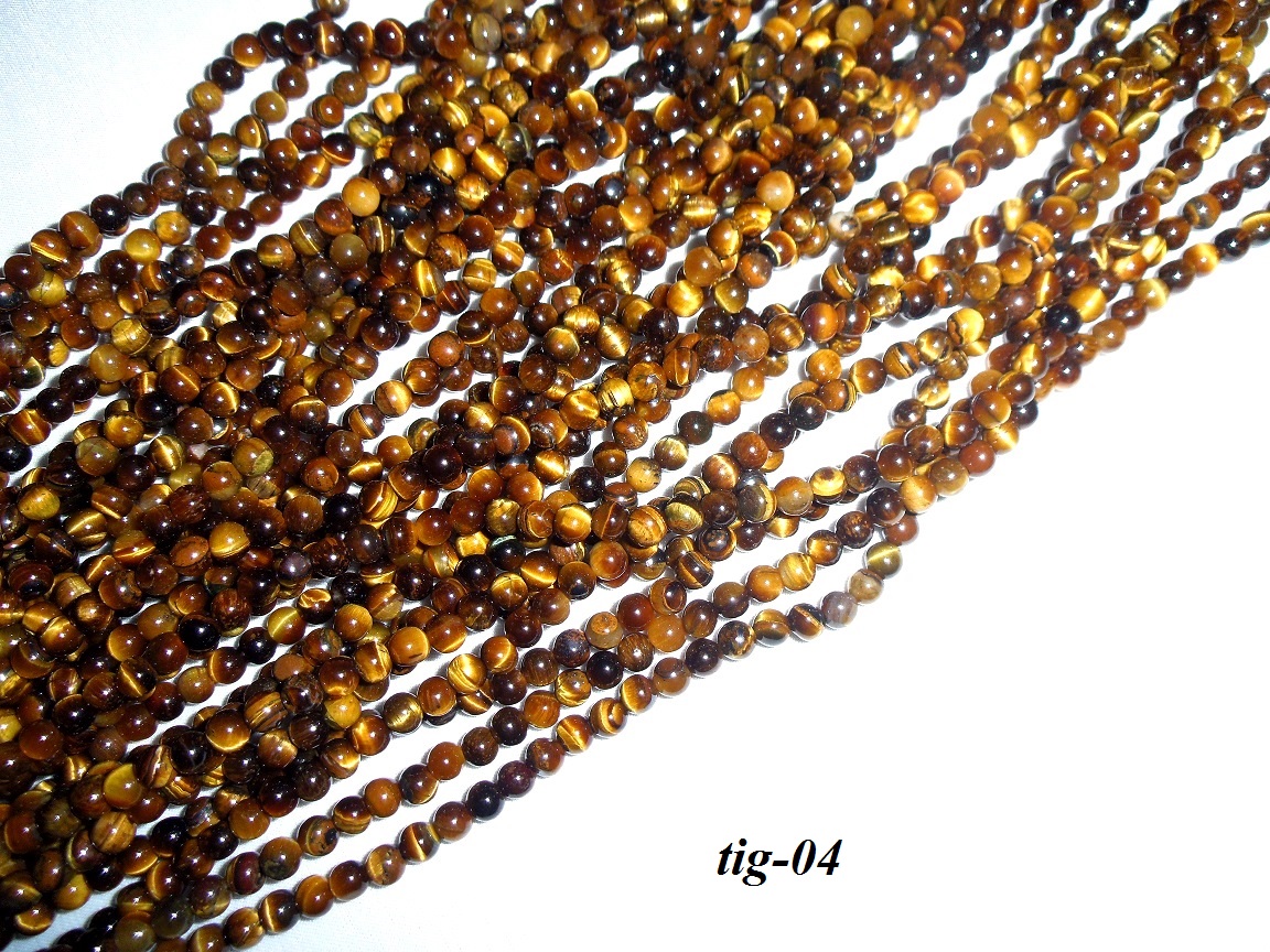 tigrie oko korálky 4mm tigrie oko korálky 4mm