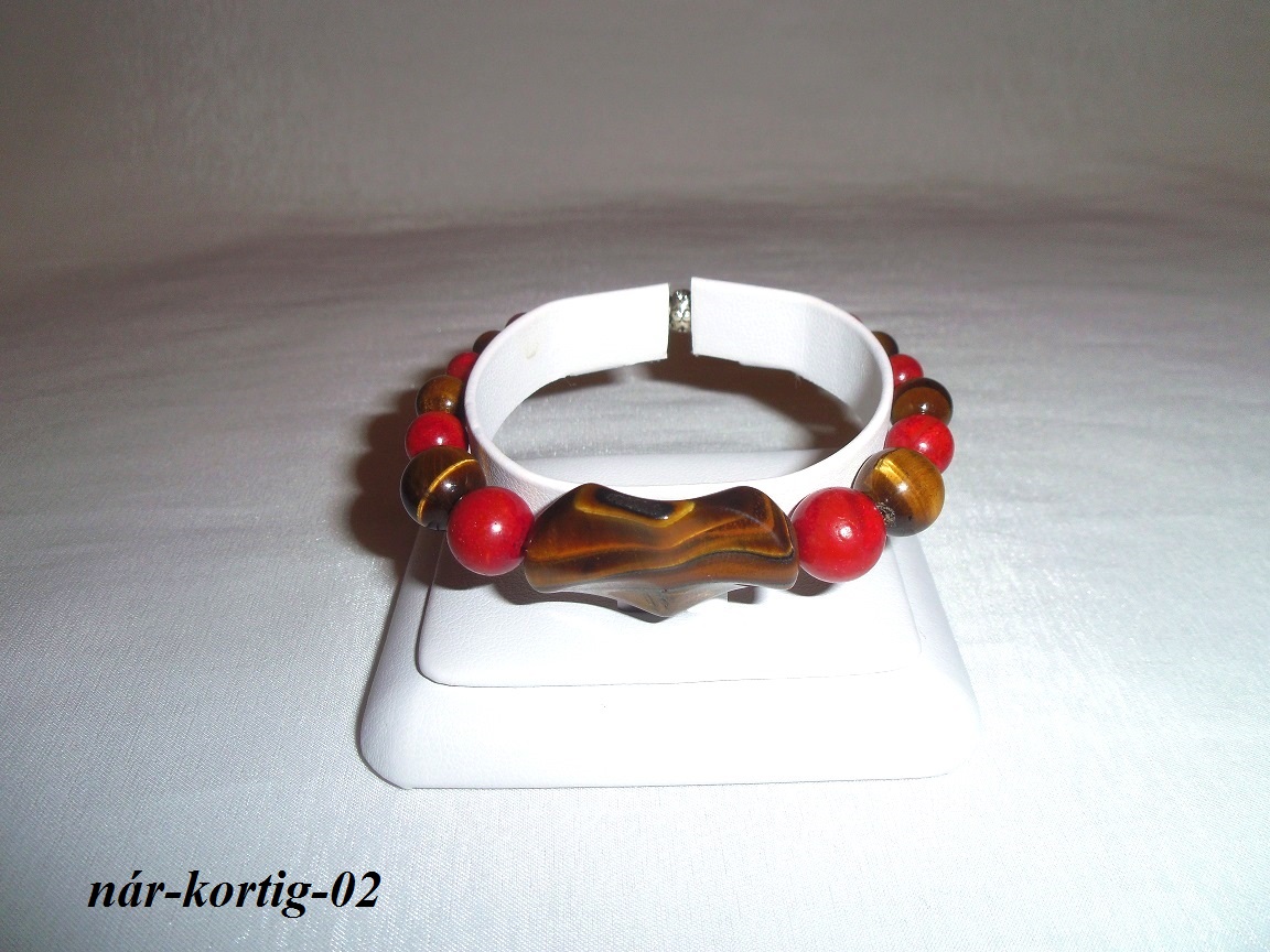 tigrie oko koral n�ramok