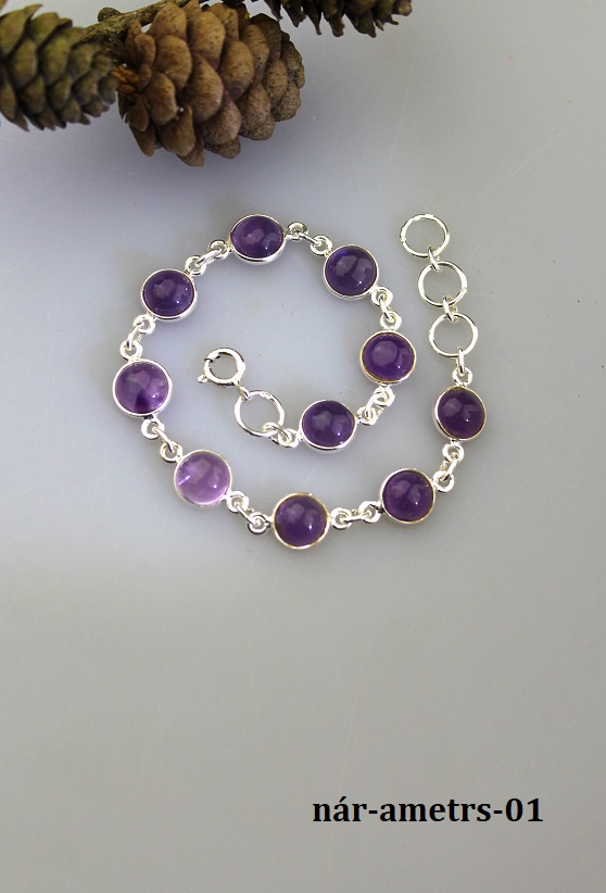ametyst n�ramok luxusn�, v striebre