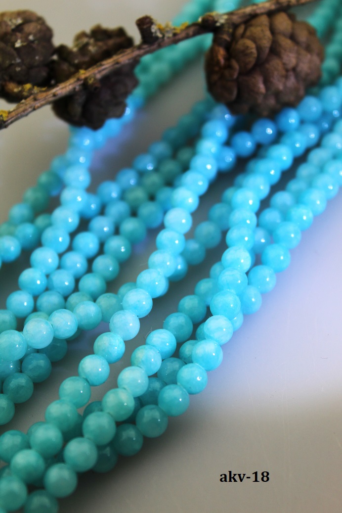 AKCIA! akvamar�nov� jadeit 6mm