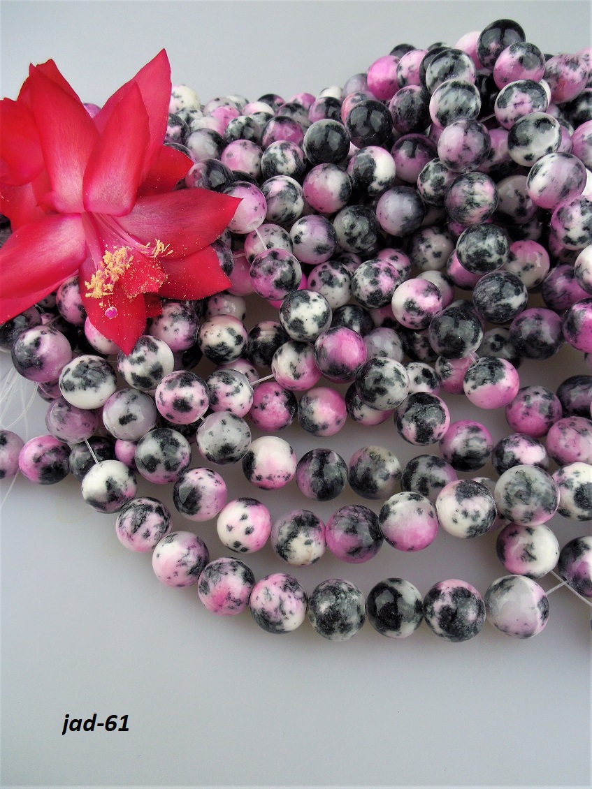 jadeit dalmat�n kor�lky 10mm AKCIA