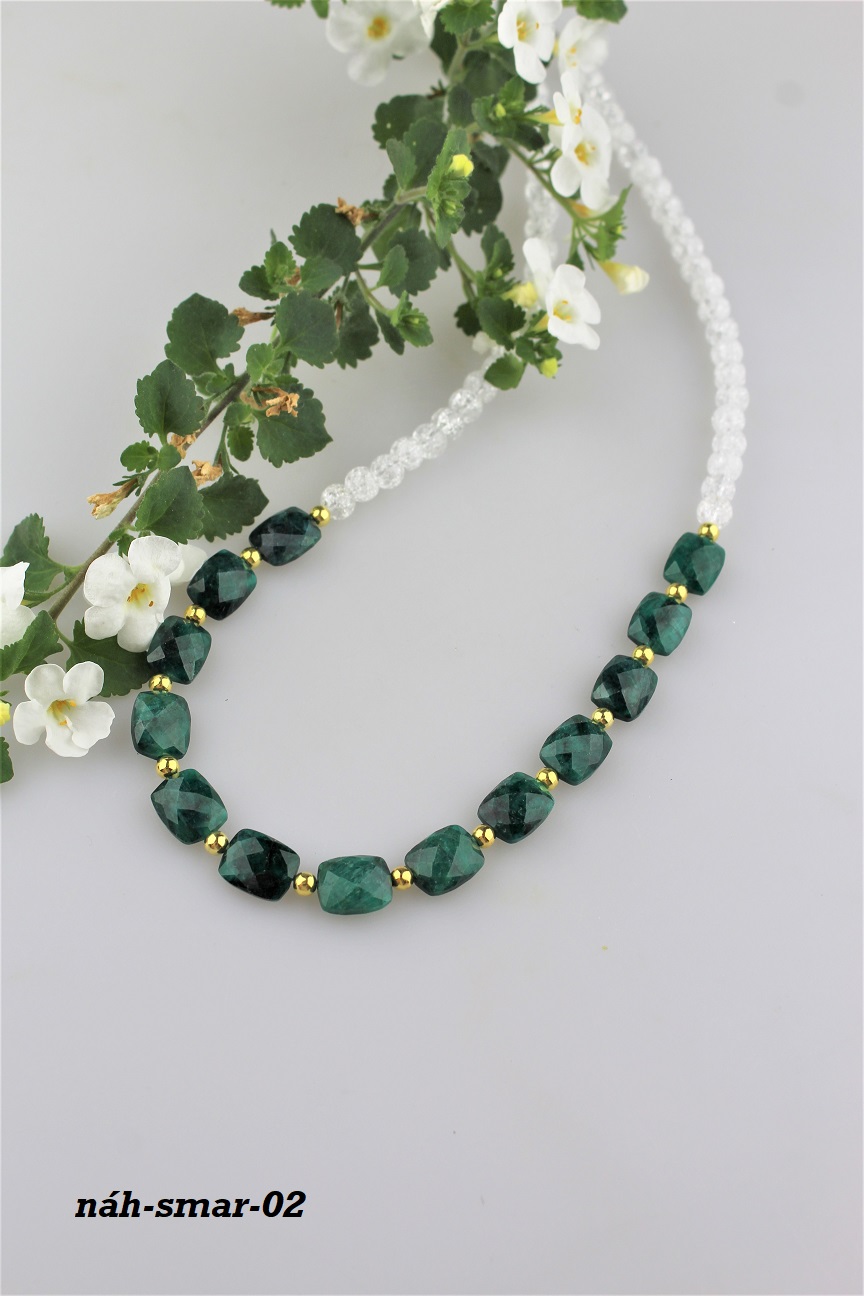 smaragdy náhrdelník luxusný