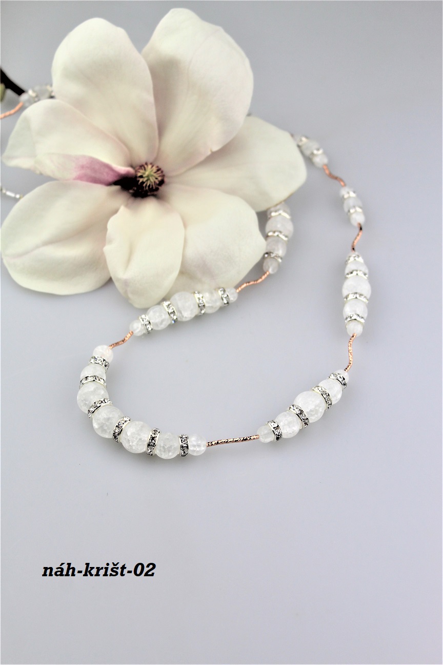 kri�t�l n�hrdeln�k dlh� 85cm AKCIA