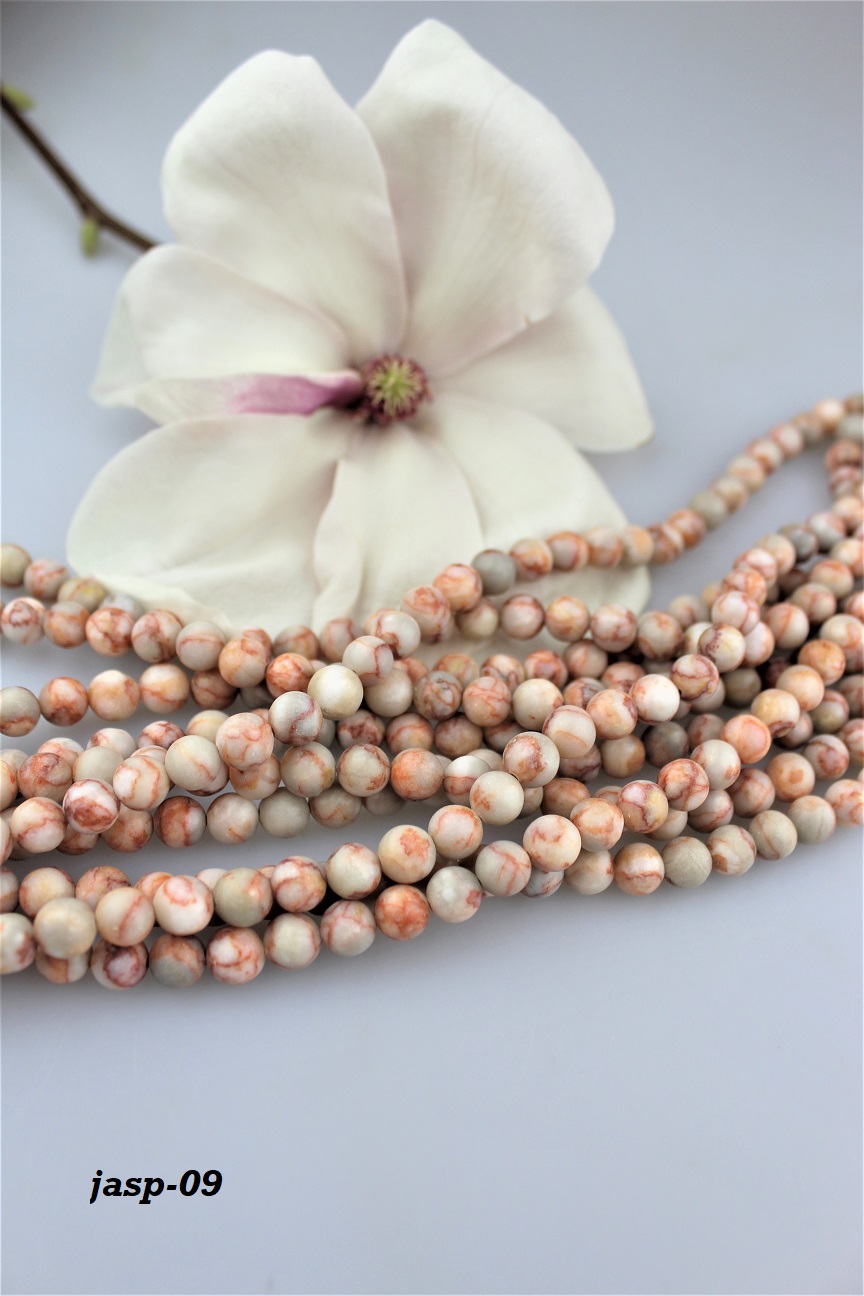 jaspis b�ov� kor�lky 8mm AKCIA