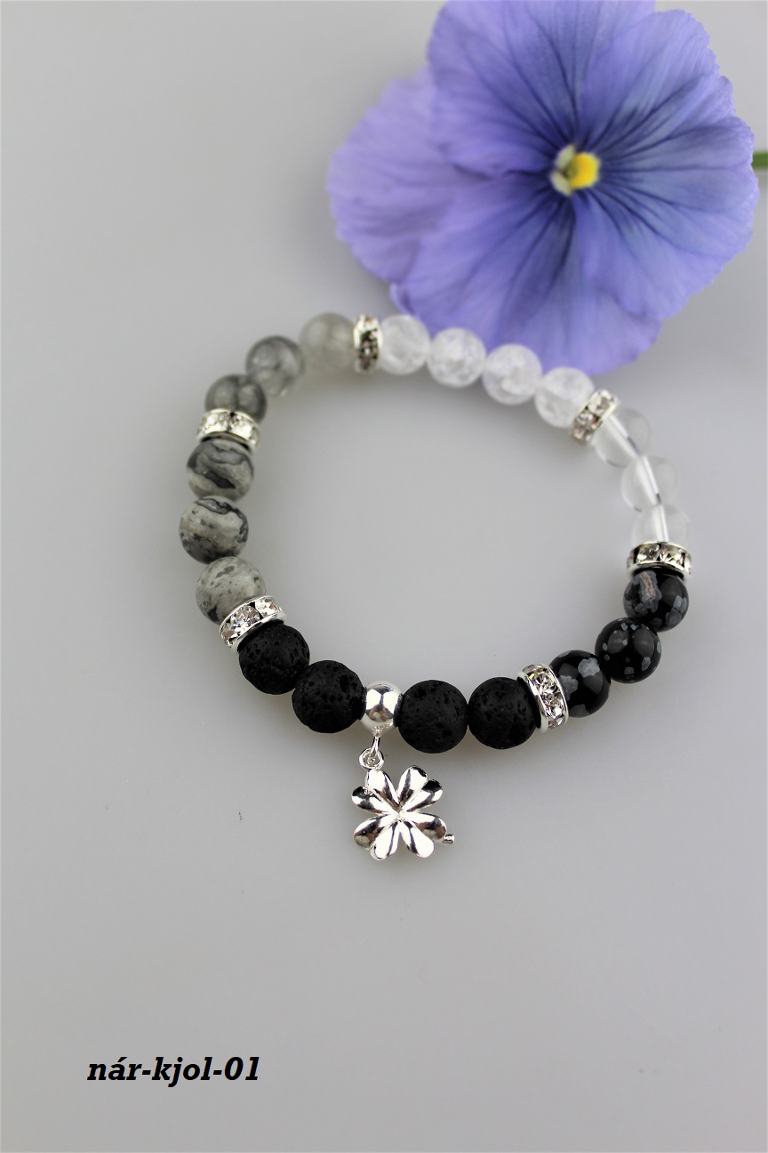 kri�t�l jaspis obsidi�n a l�va n�ramok