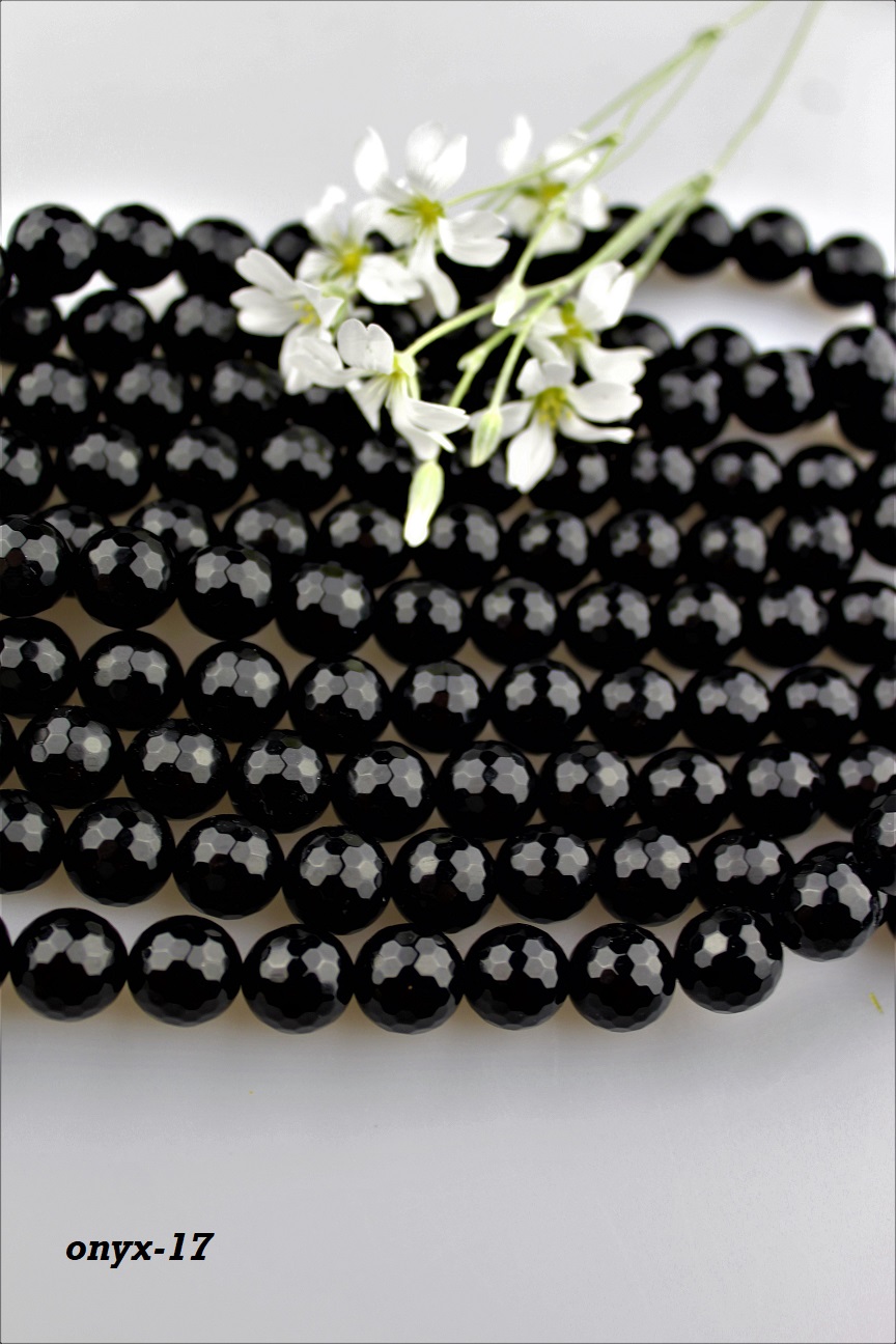 ónyx korálky 12mm - brúsené ónyx korálky 12mm - brúsené