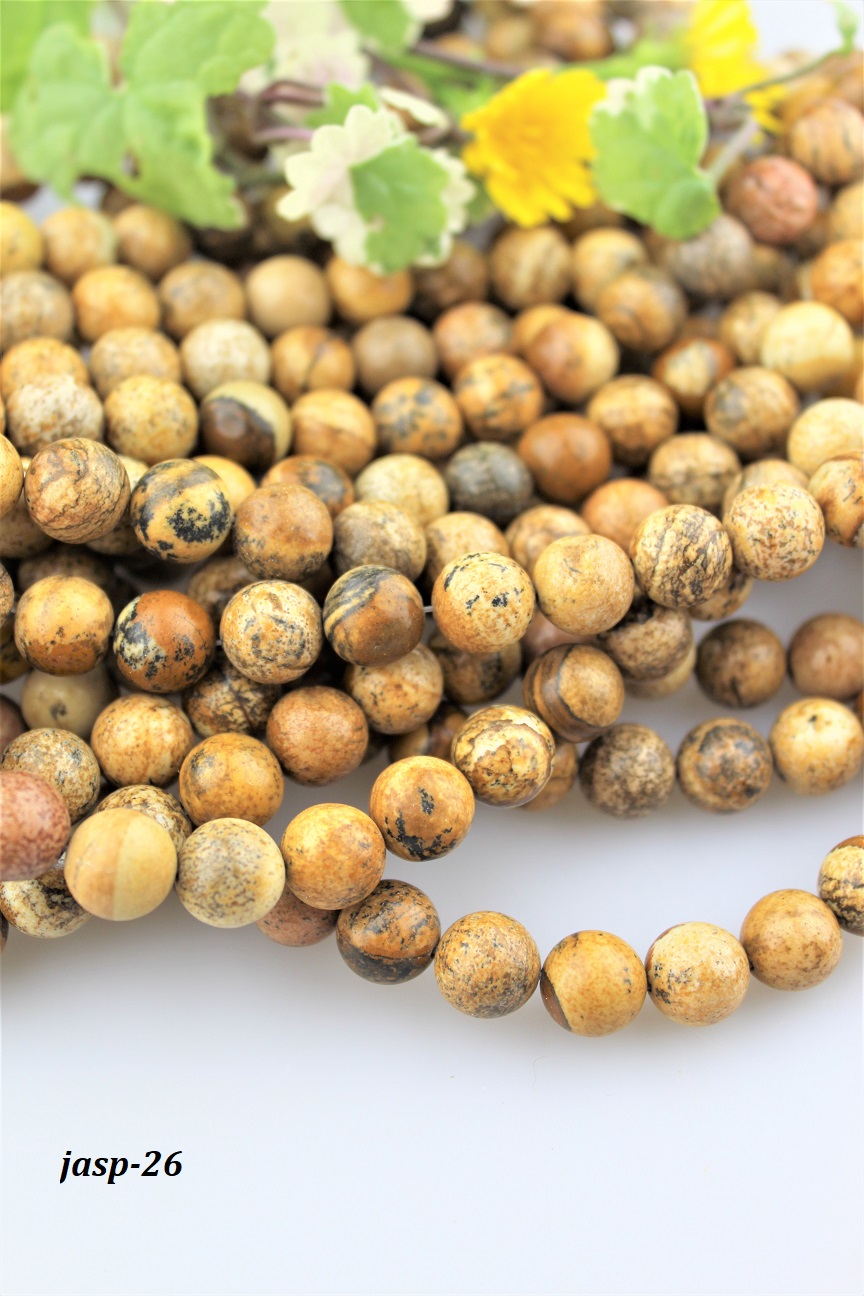 jaspis drevit� kor�lky 10mm