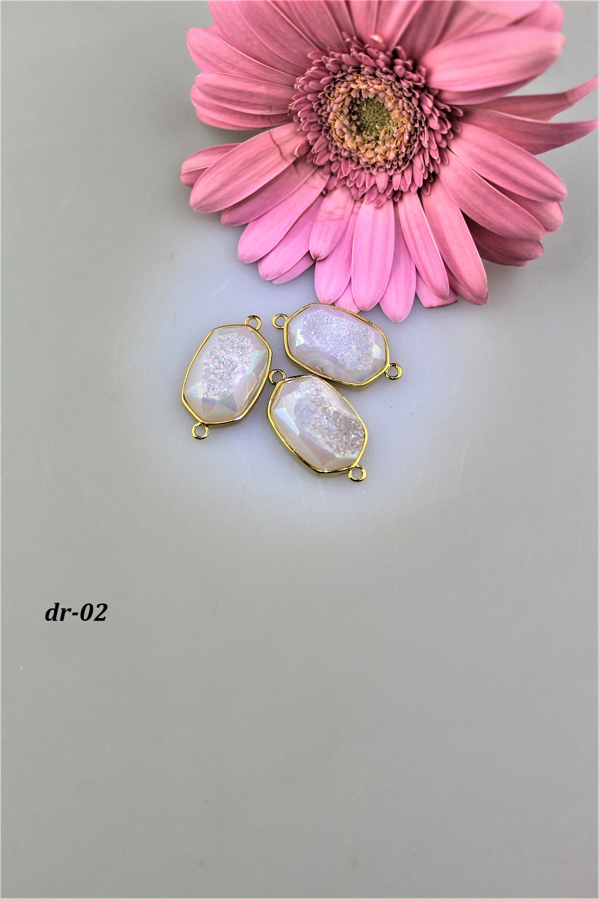 drúza achát lemovaná 15x22mm drúza achát lemovaná 15x22mm