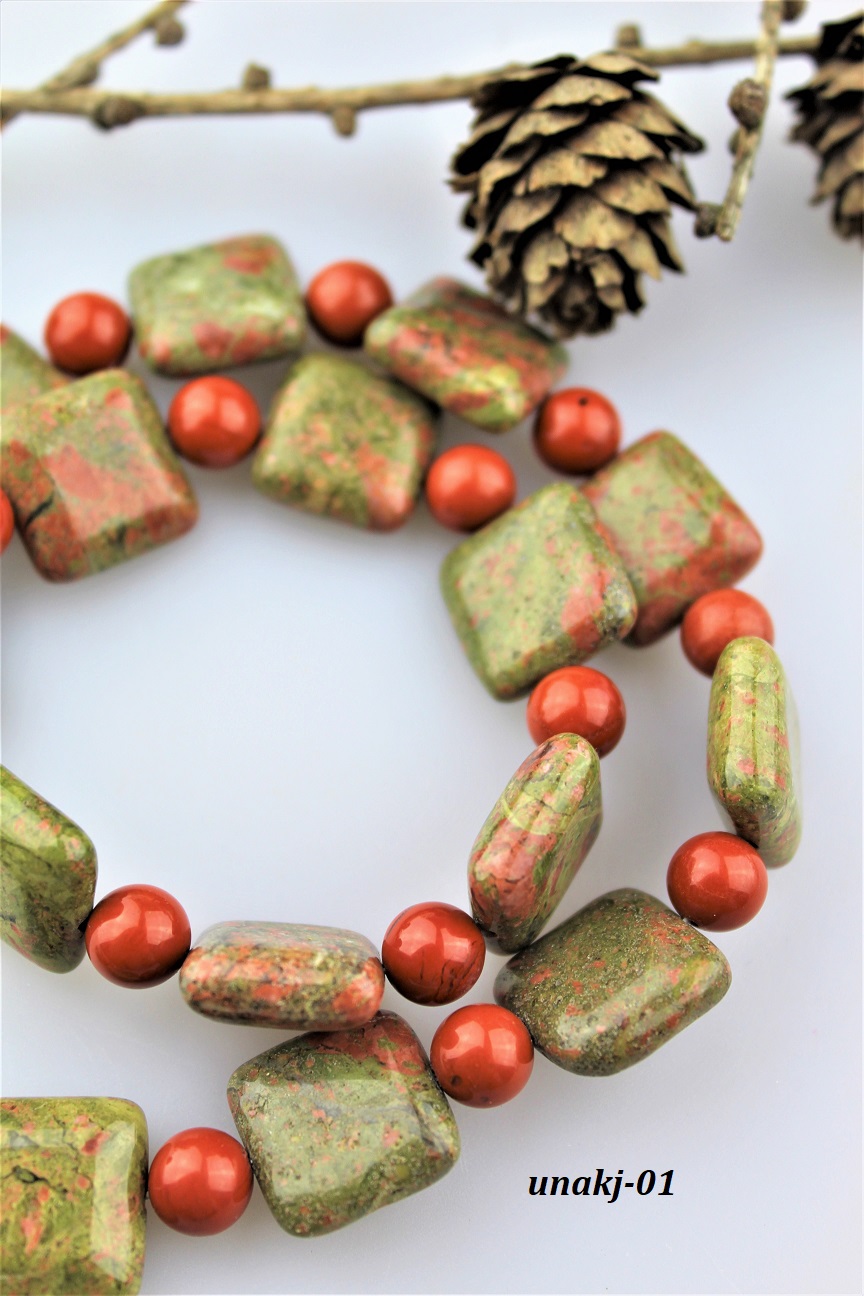 unakit + jaspis kor�lky mix AKCIA!