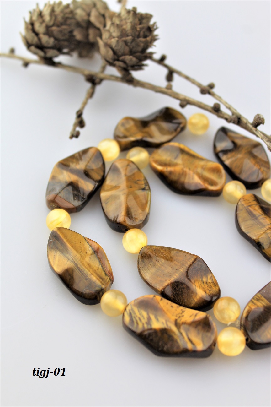 tigrie oko jadeit mix kor�lky AKCIA!