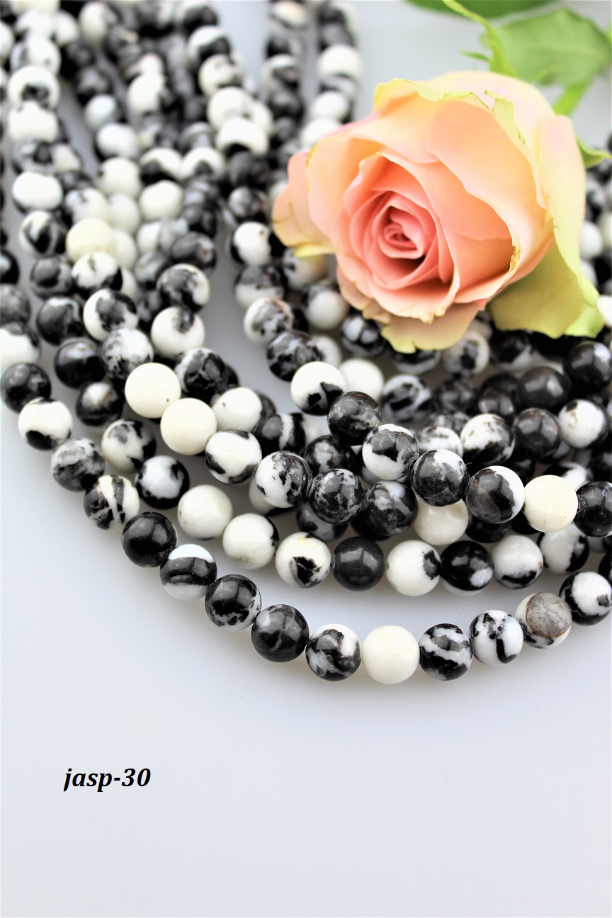 jaspis mramorov� kor�lky 8mm AKCIA!