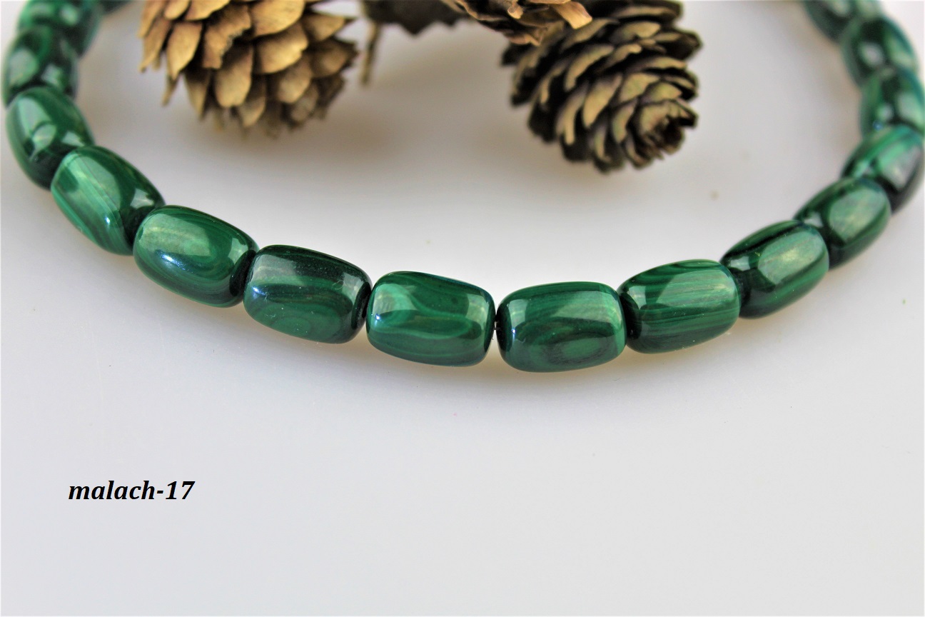 malachit korálky 10x14mm valčeky malachit korálky 10x14mm valčeky