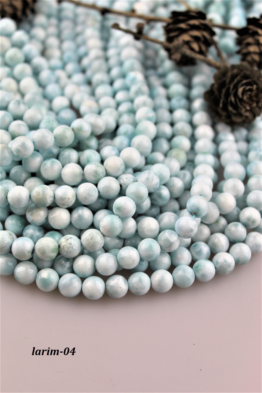 larimar korálky 8mm larimar korálky 8mm