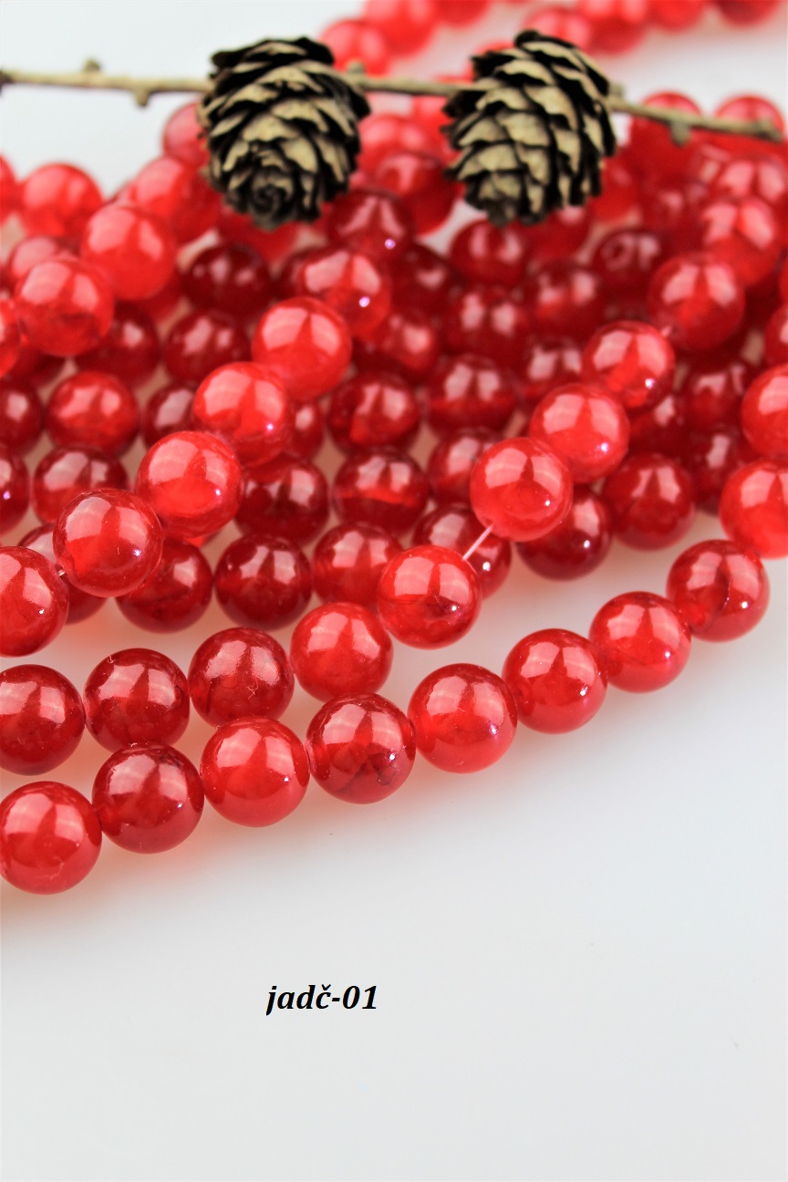 jadeit krvavý korálky 12mm jadeit krvavý korálky 12mm