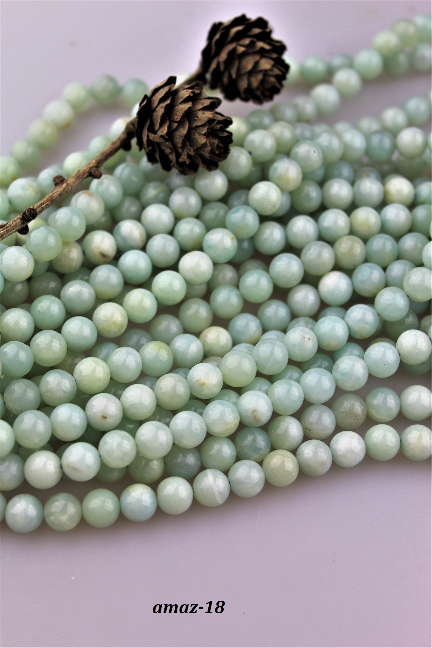 kor�lky amazonit 8mm AKCIA!