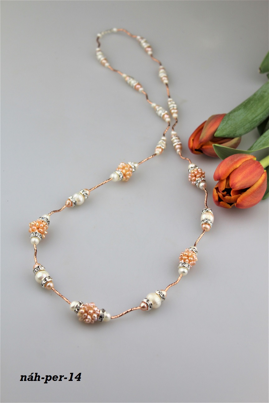 perly náhrdelník luxusný