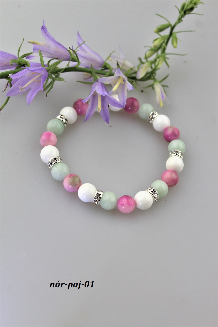 perle�,amazonit,jadeit n�ramok AKCIA