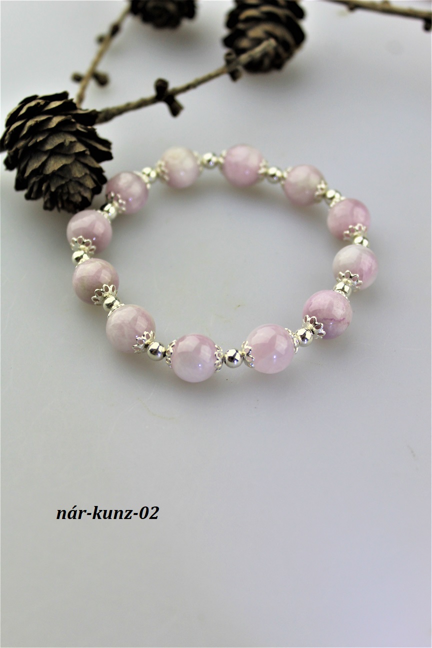Kunzit n�ramok v striebre