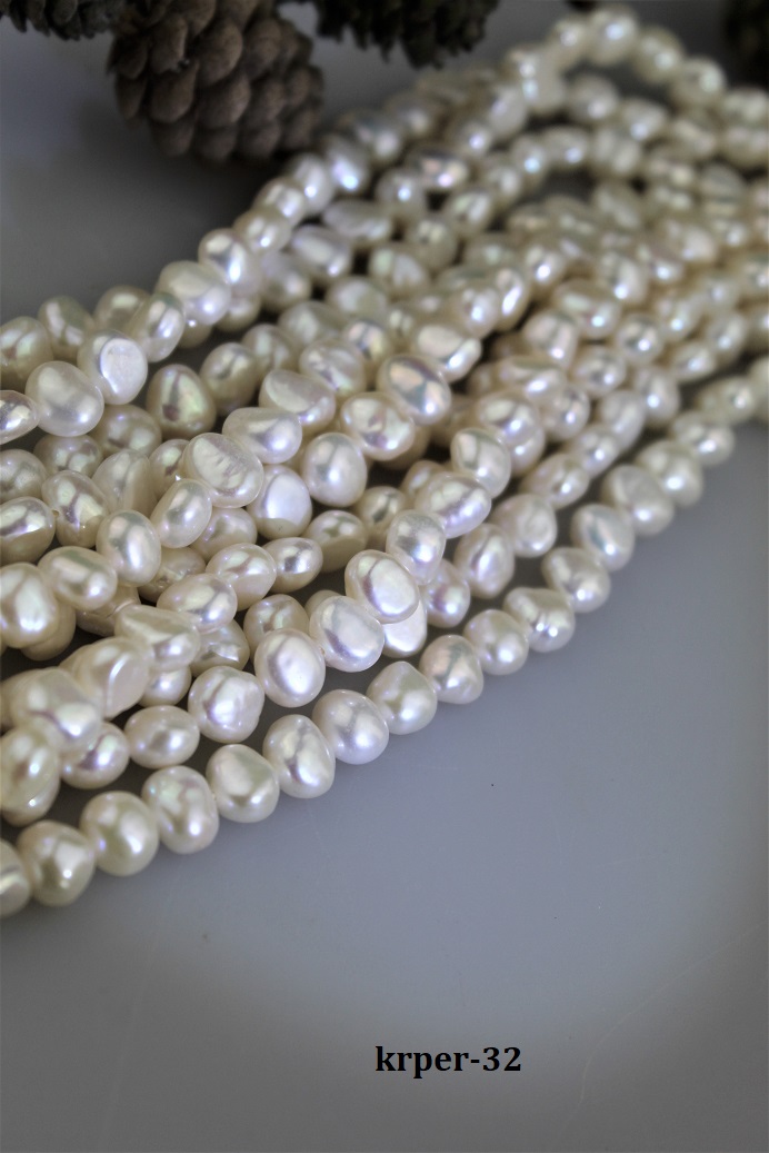 perly prírodné 7-8mm, nugety