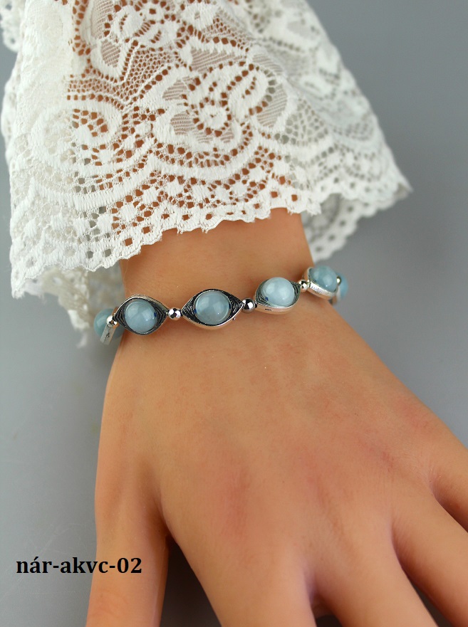 akvamar�n n�ramok strieborn�ho anjela