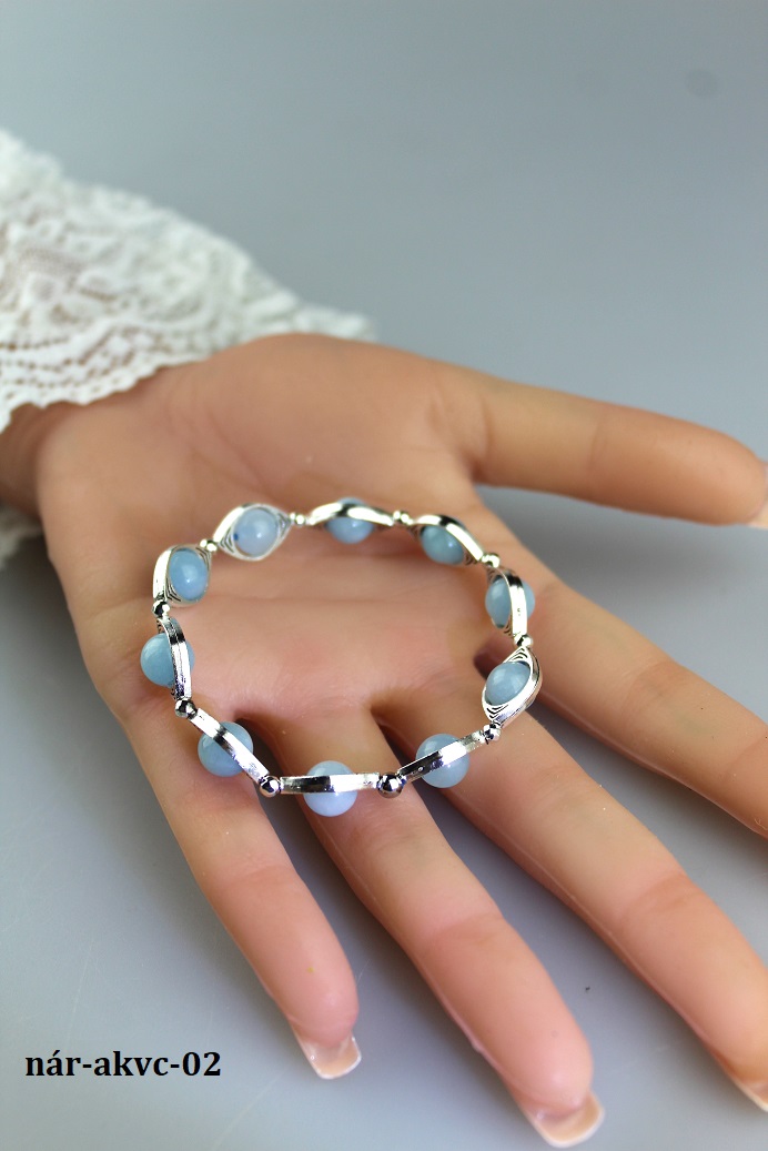 akvamar�n n�ramok strieborn�ho anjela