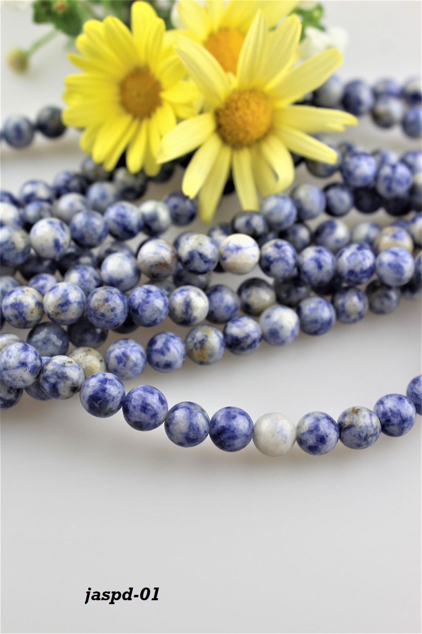 jaspis modr� kor�lky 8mm AKCIA!