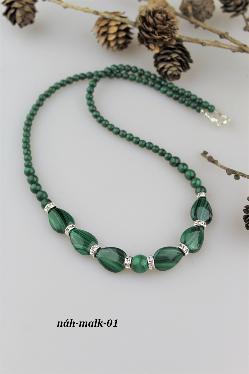 malachit n�hrdeln�k (pr�rodn� malachit)