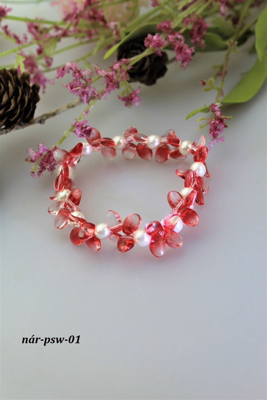 náramok swarovski - kvitnúce perly