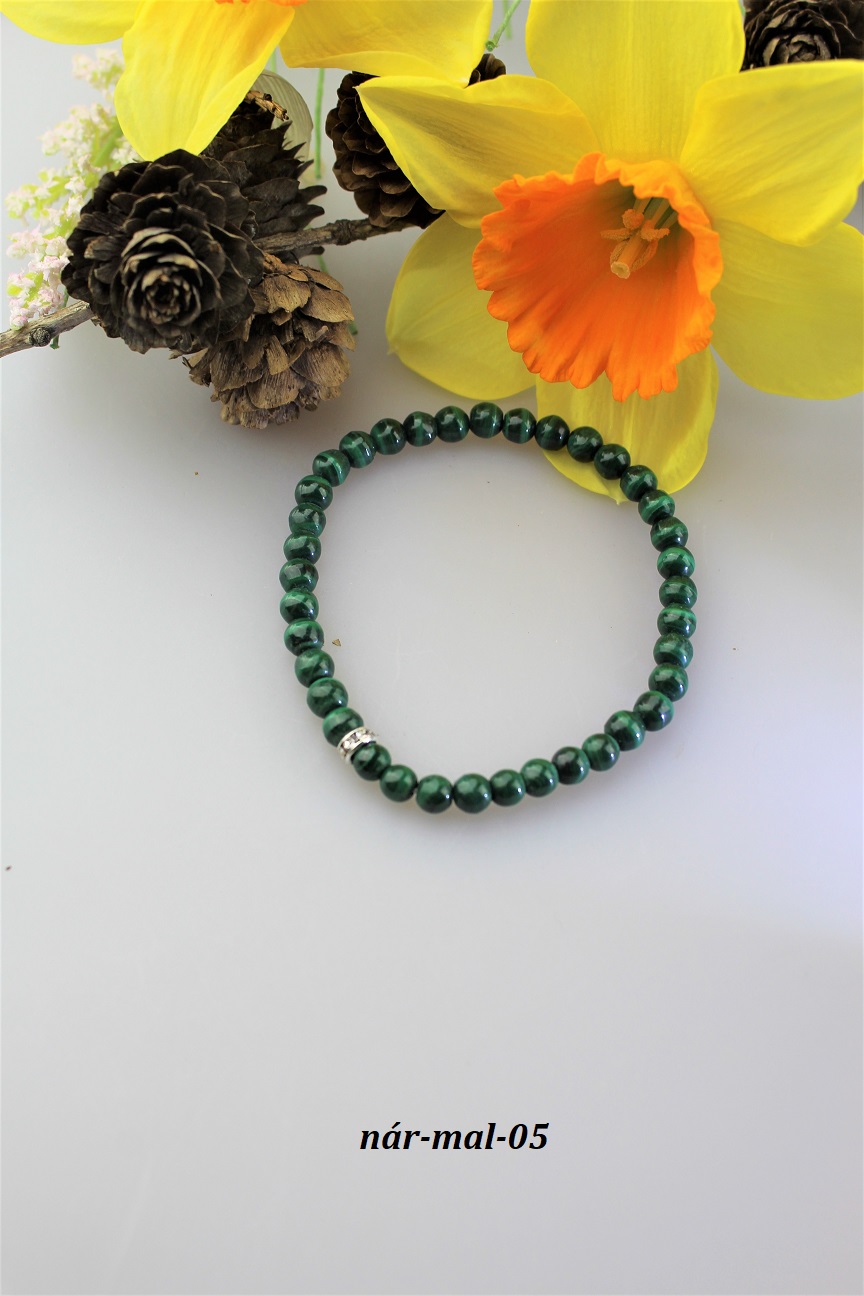 malachitov� n�ramok - polodrahokamy