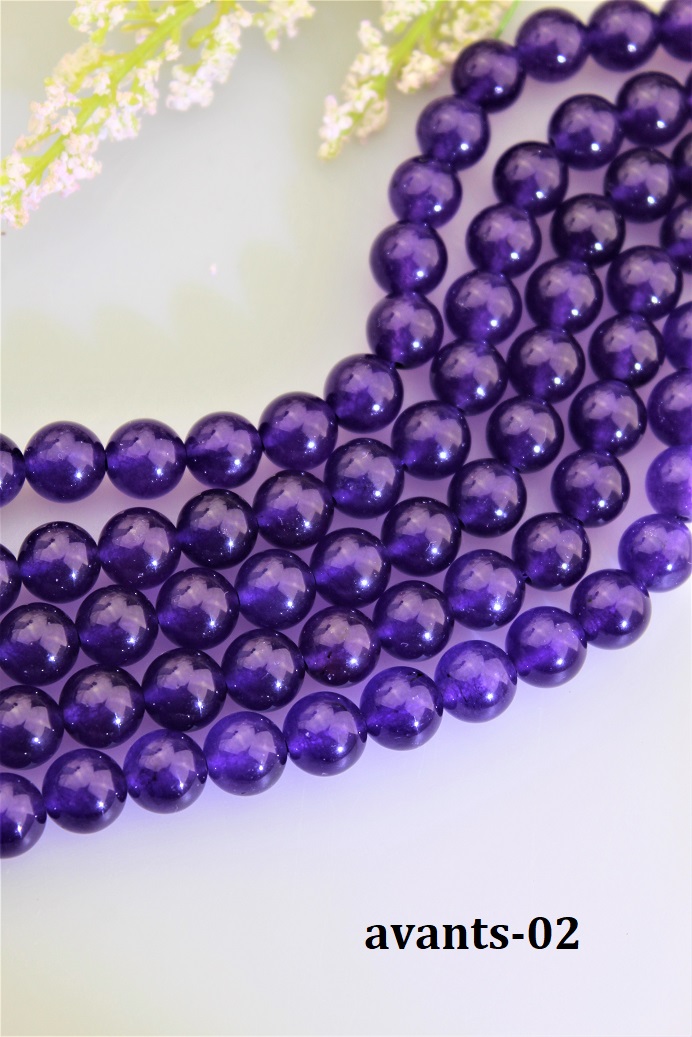 jadeit-ametystový korálky 10mm jadeit-ametystový korálky 10mm