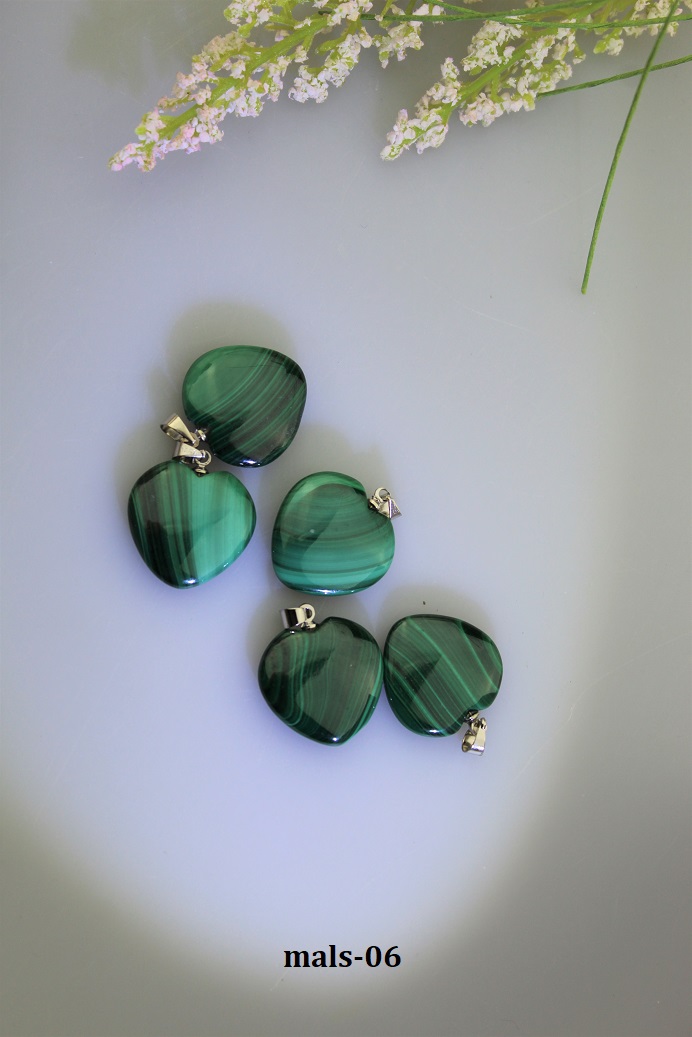 malachit srdie�ka 20mm 3ks AKCIA!