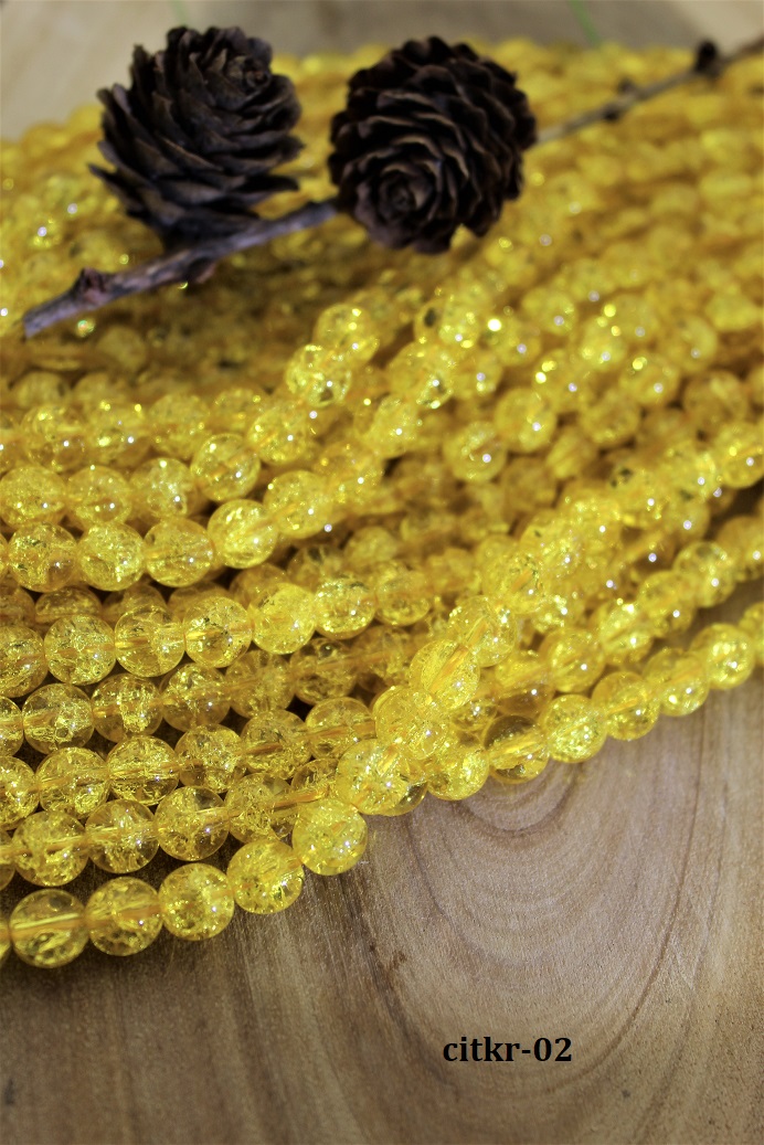 praskan� citr�nov� kri�t�l 8mm AKCIA