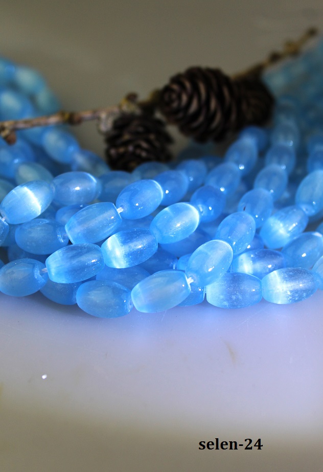 korlky selenit 12x8mm polnra