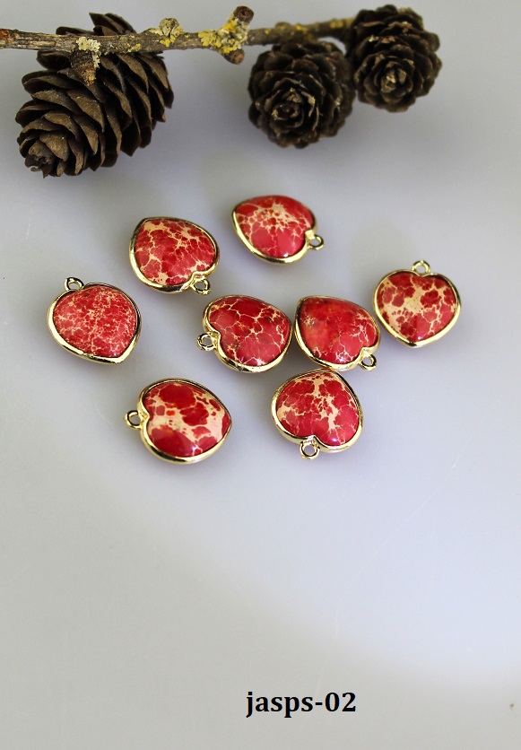 srdie�ka jaspis 17x19mm