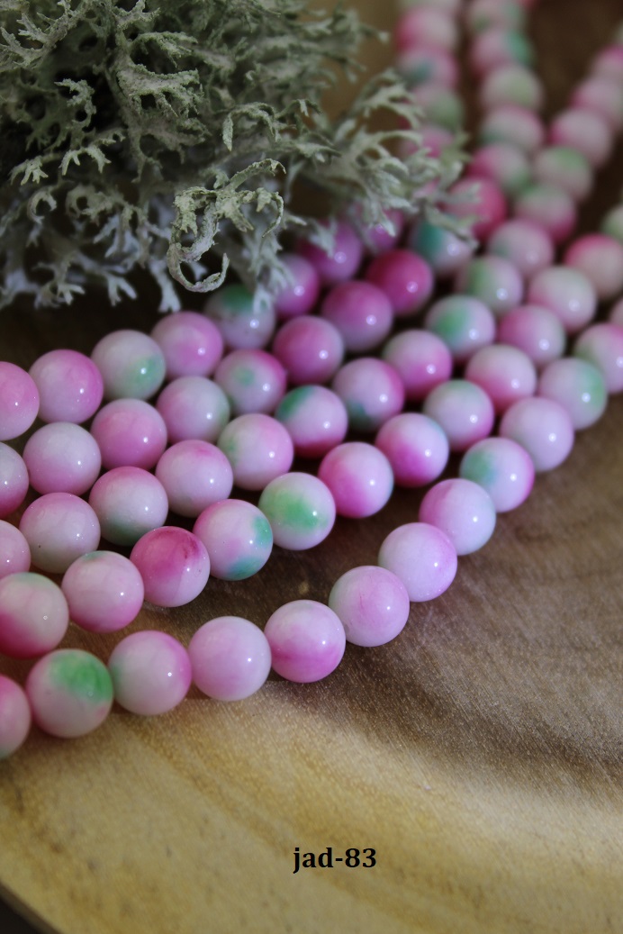 jadeit pestr� ru�a kor�lky 8mm AKCIA!