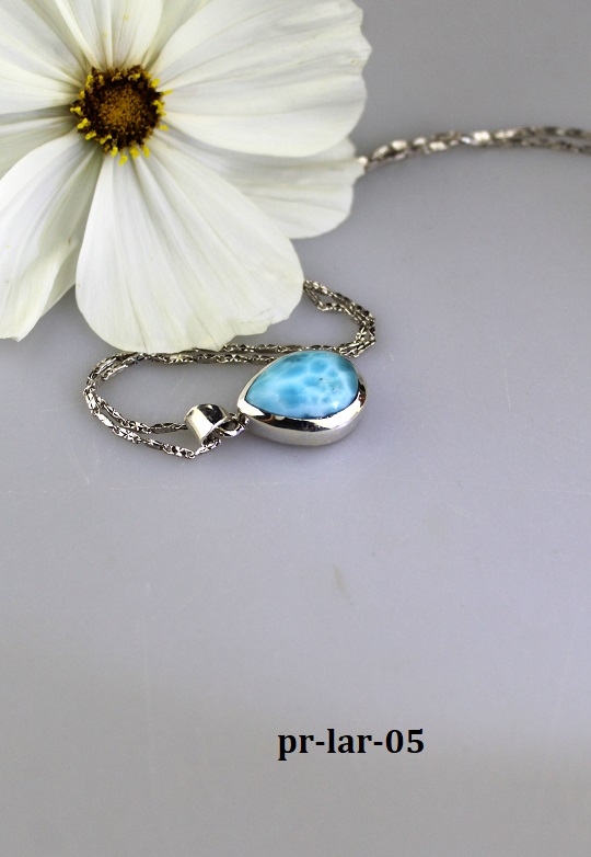 striebro pr�vesok larimar pr�rodn�
