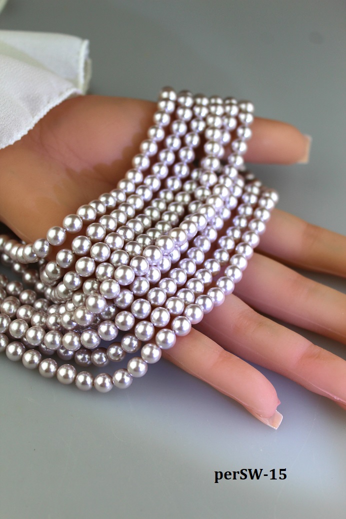 perly 6mm, jemne fialkov� AKCIA!