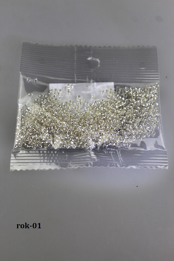 rokail 2,3 mm striebrist� 10g