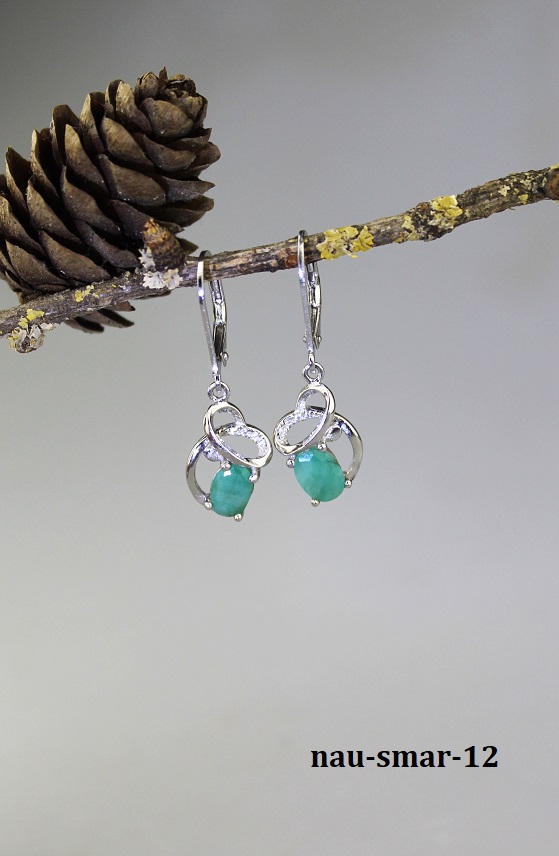 smaragd n�u�nice v striebre AKCIA!